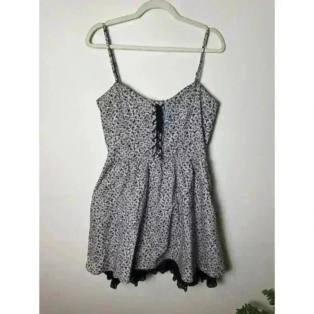 Betsey Johnson Women's Black and Pink Dress Size 12